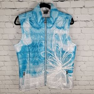 DOLCEZZA | floral design puffer vest gilet